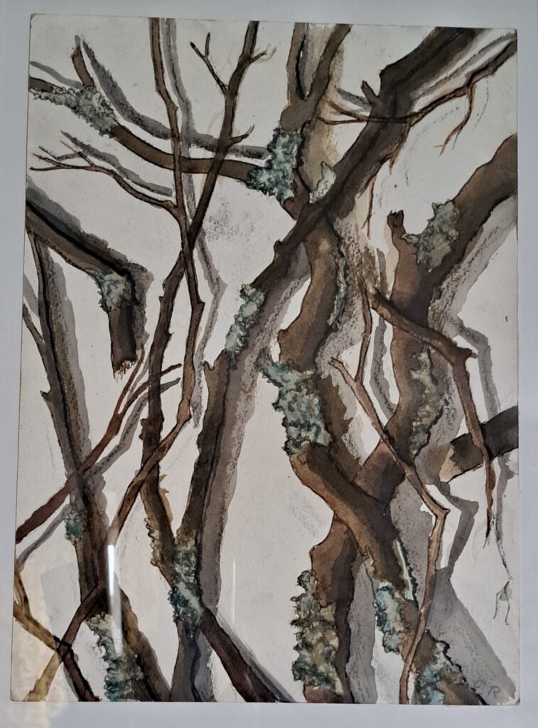 Série arbres et branches encre de Chine